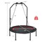 Foldable 40 Inch Trampoline Rebounder with Resistance Bands for Home Fitness